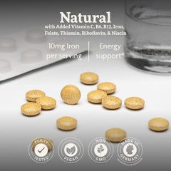 Floradix packaging highlights vegan, gluten-free, and non-GMO attributes.