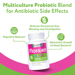 Florajen Kids probiotic capsule being poured for daily use