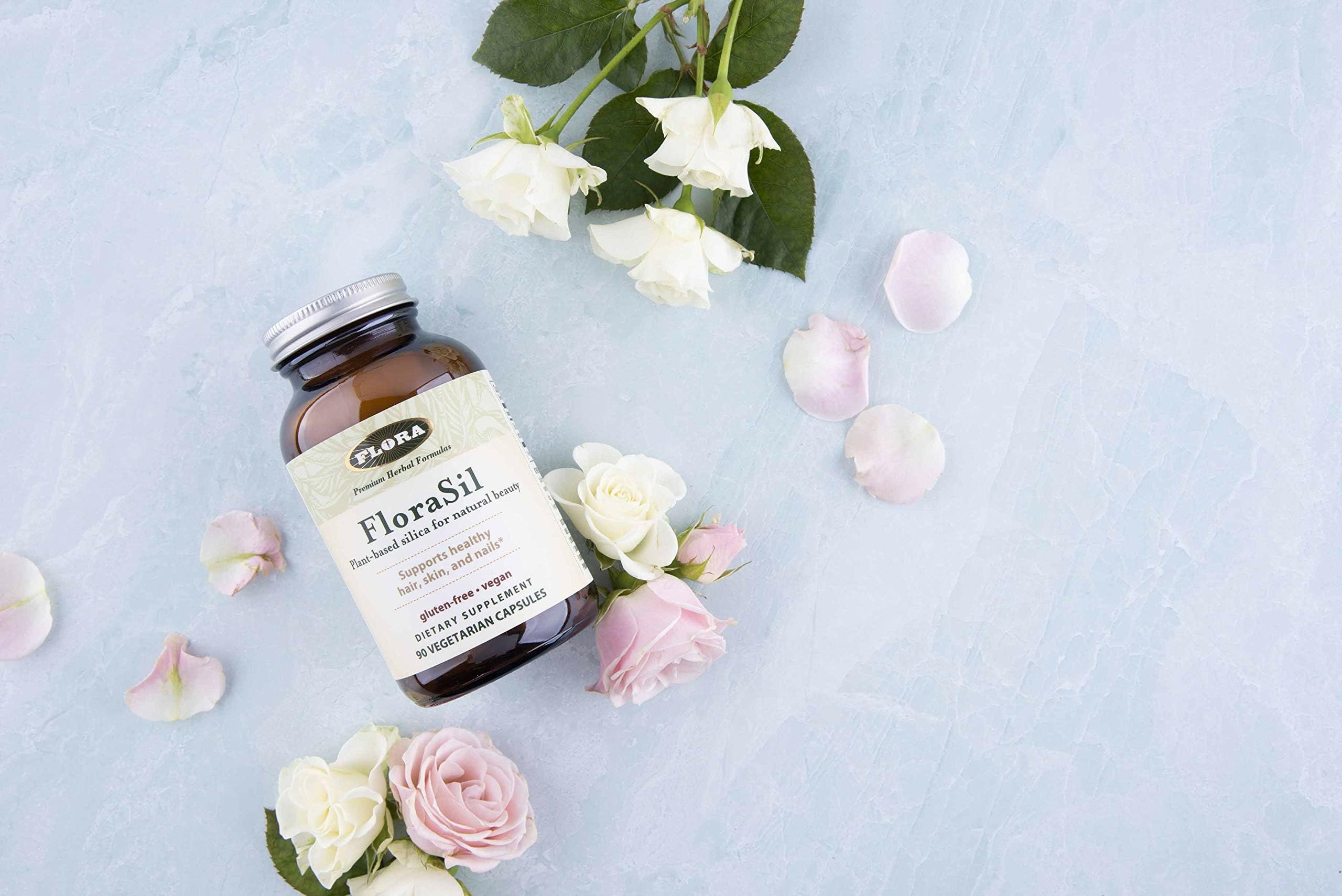FloraSil packaging design emphasizing easy-to-use, plant-based formula.