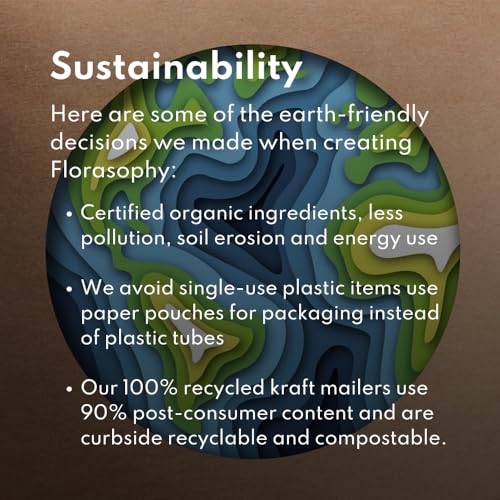 Florasophy Loosen Up packaging emphasizes gluten-free vegan credentials