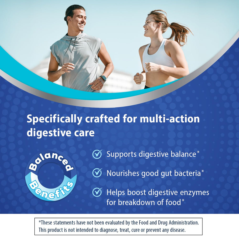 Florastor Gummies bottle highlights vitamin B12 boost for metabolism support.