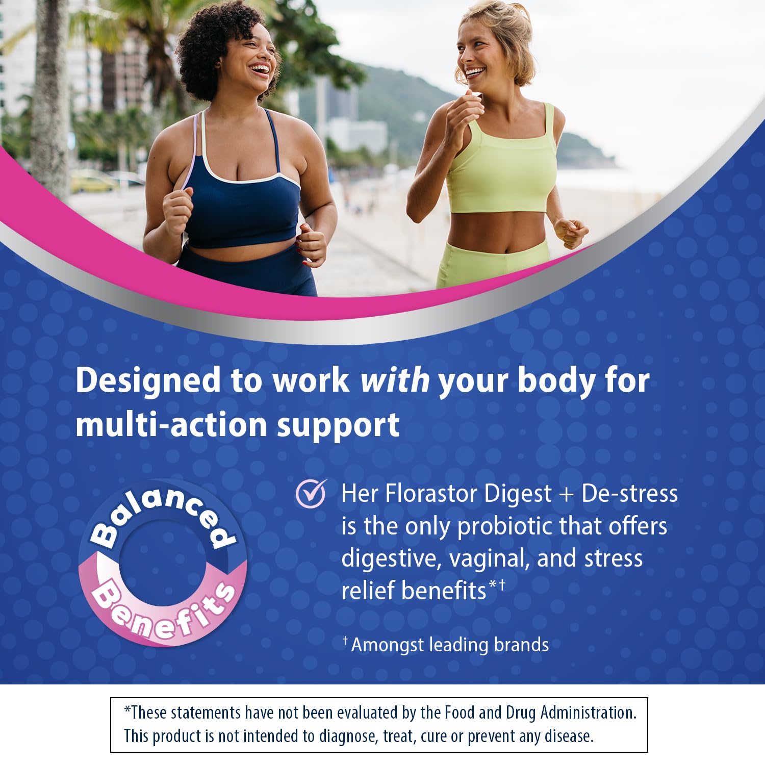 Florastor packaging front displaying the wellness focused formula