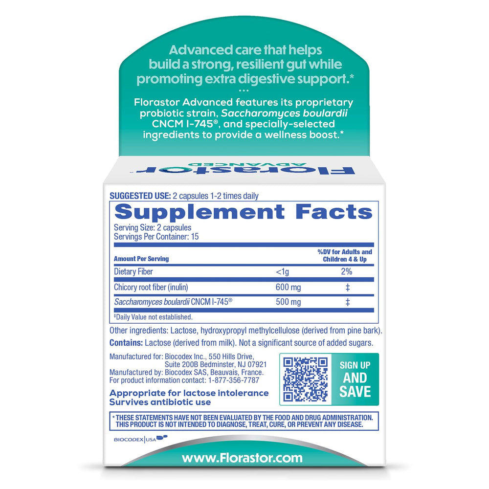 Florastor Select Pro capsules closeup highlighting the vegetarian option