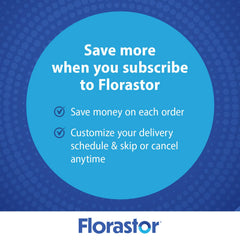 Florastor vegetarian capsules offer a clean, daily probiotic option.
