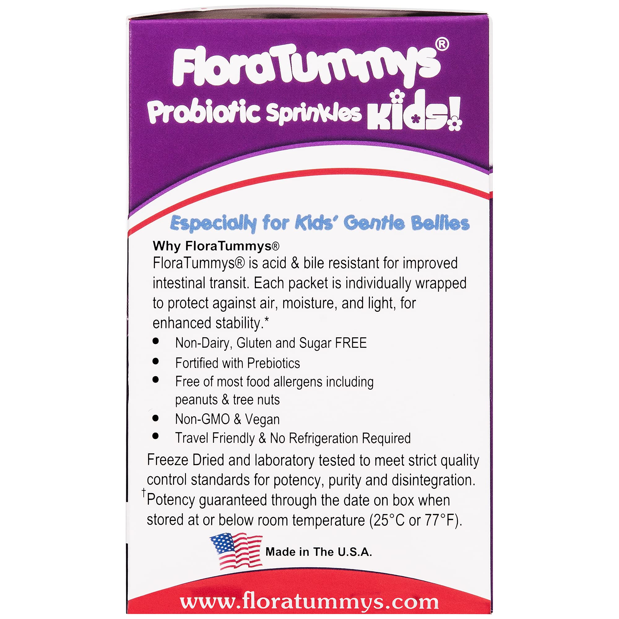 FloraTummys probiotic sprinkles added to a sippy cup for toddlers.