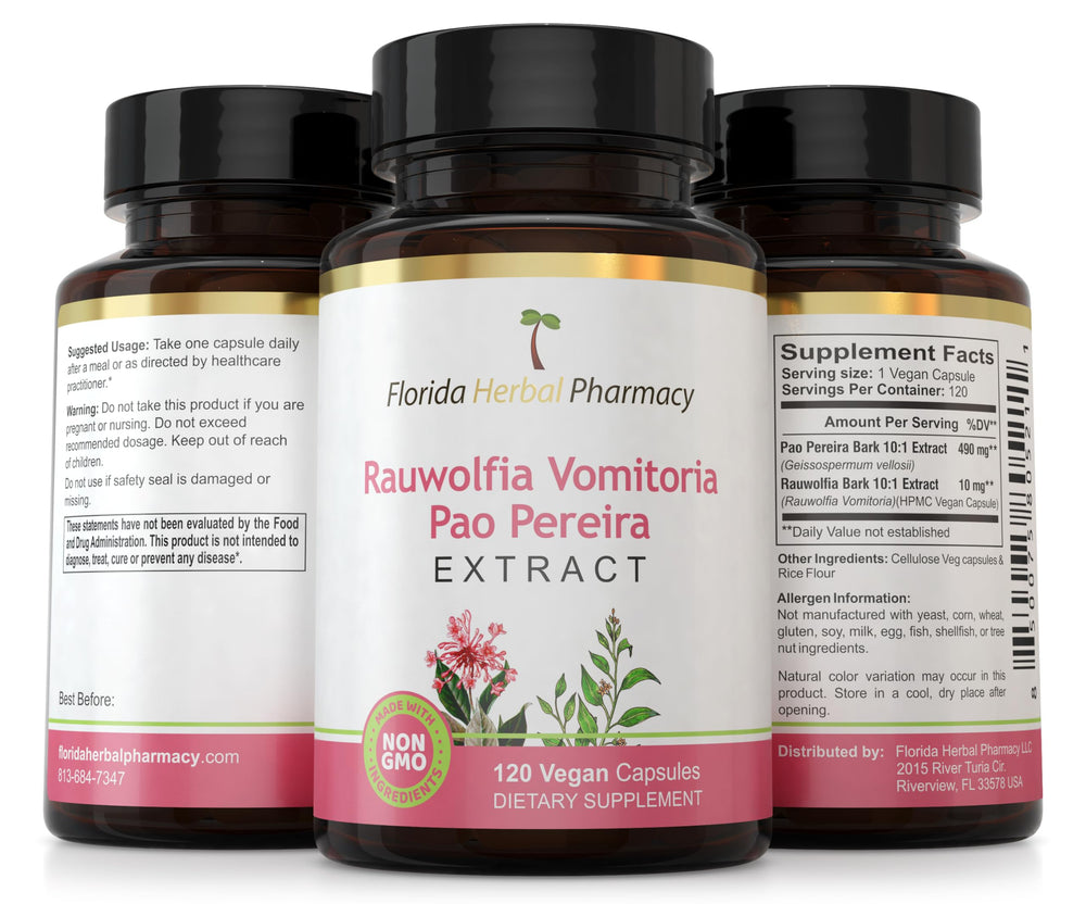 Florida Herbal Pharmacy Pao Pereira Rauwolfia box packaging shot