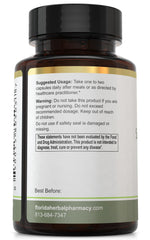 Florida Herbal Pharmacy Solomons Seal capsules closeup emphasizes convenient daily capsules for wellness