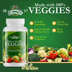 Florida Herbs organic fruits and veggies label emphasizes natural ingredients