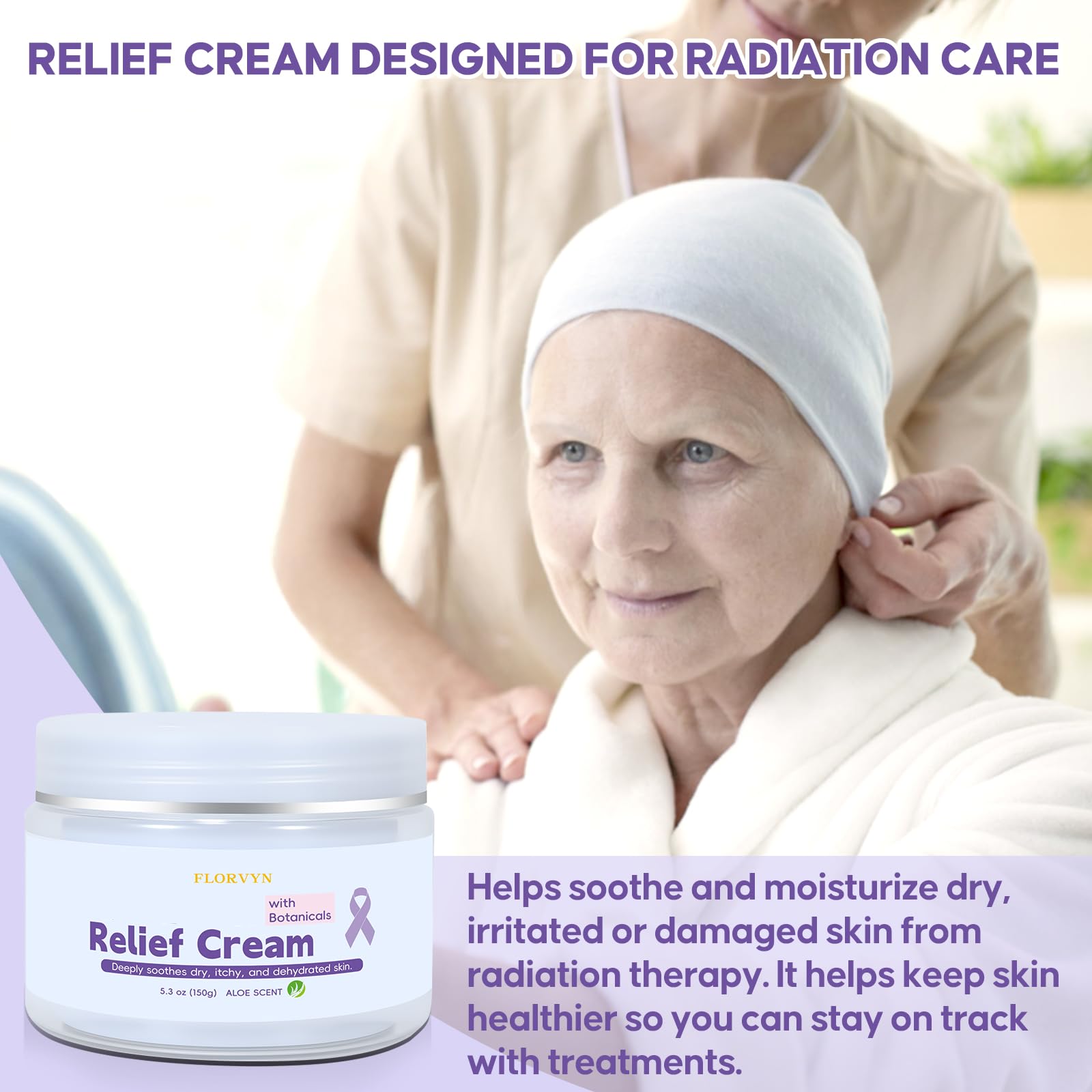Florvyn botanical extracts calm delicate skin with natural comfort