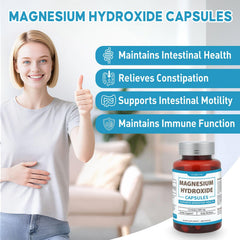 Florvyn magnesium hydroxide capsules closeup for easy-to-swallow design
