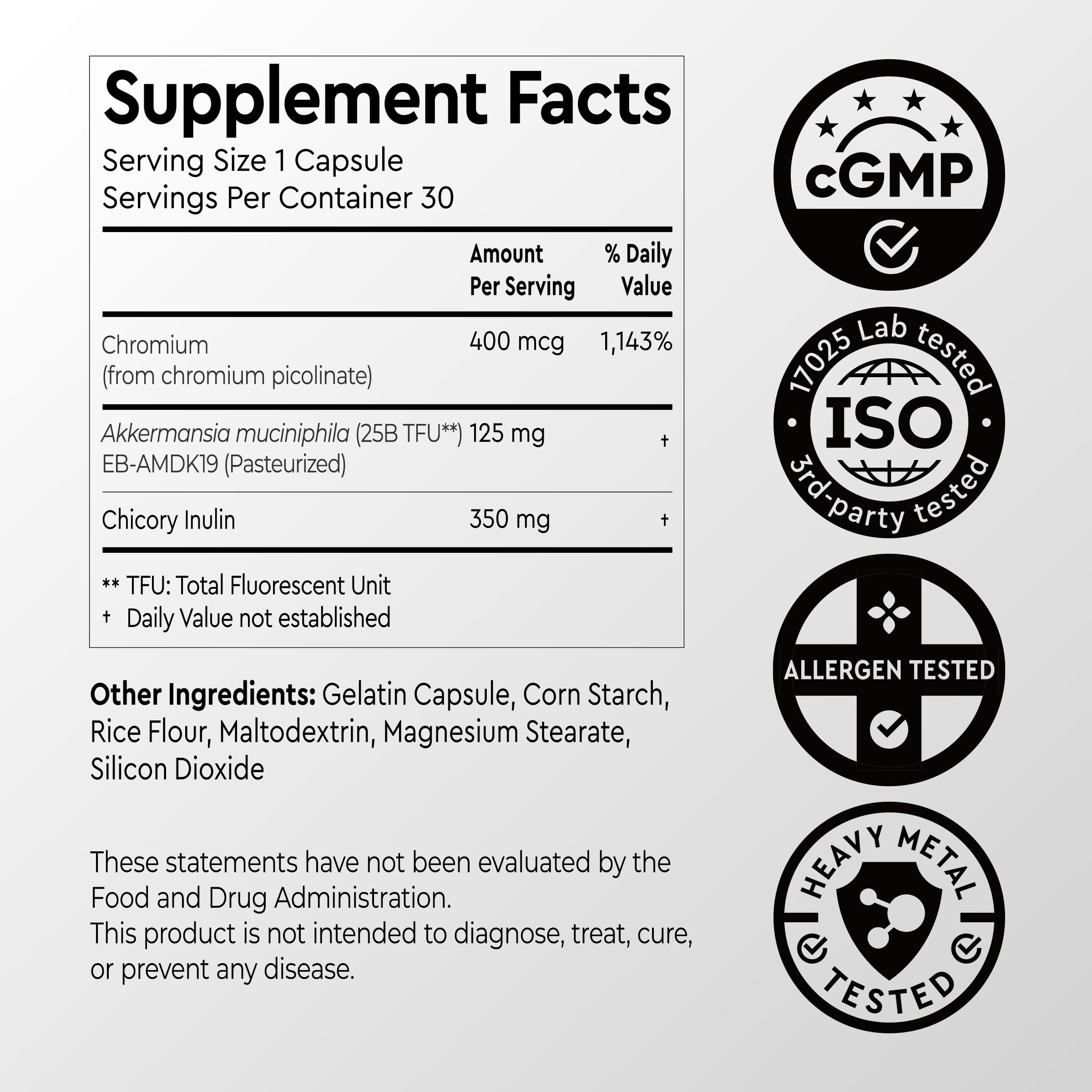 FLOUREN Gut Health packaging image signaling USA-made quality and safety.