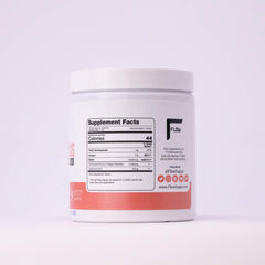 Flow Supps collagen powder dissolving in water for a smooth mix.
