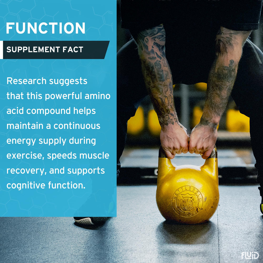 Fluid Creatine provides a 5 g serving for training-ready supplementation.