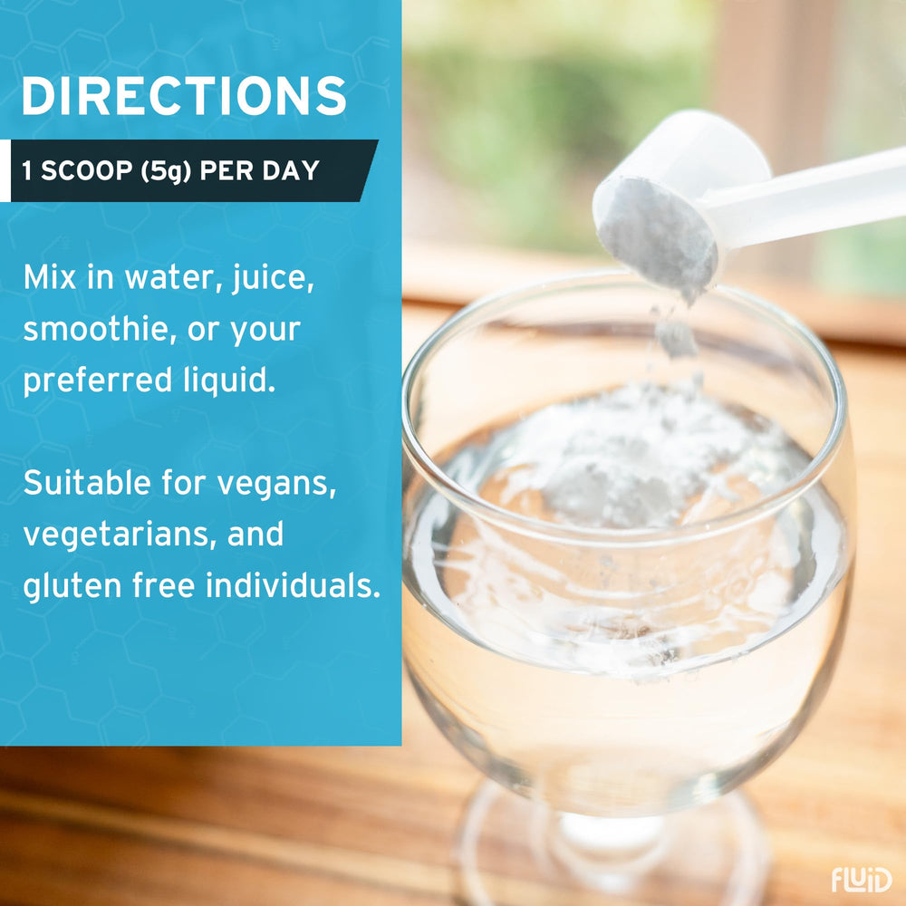 Fluid Creatine is vegan and gluten-free friendly for diverse diets.