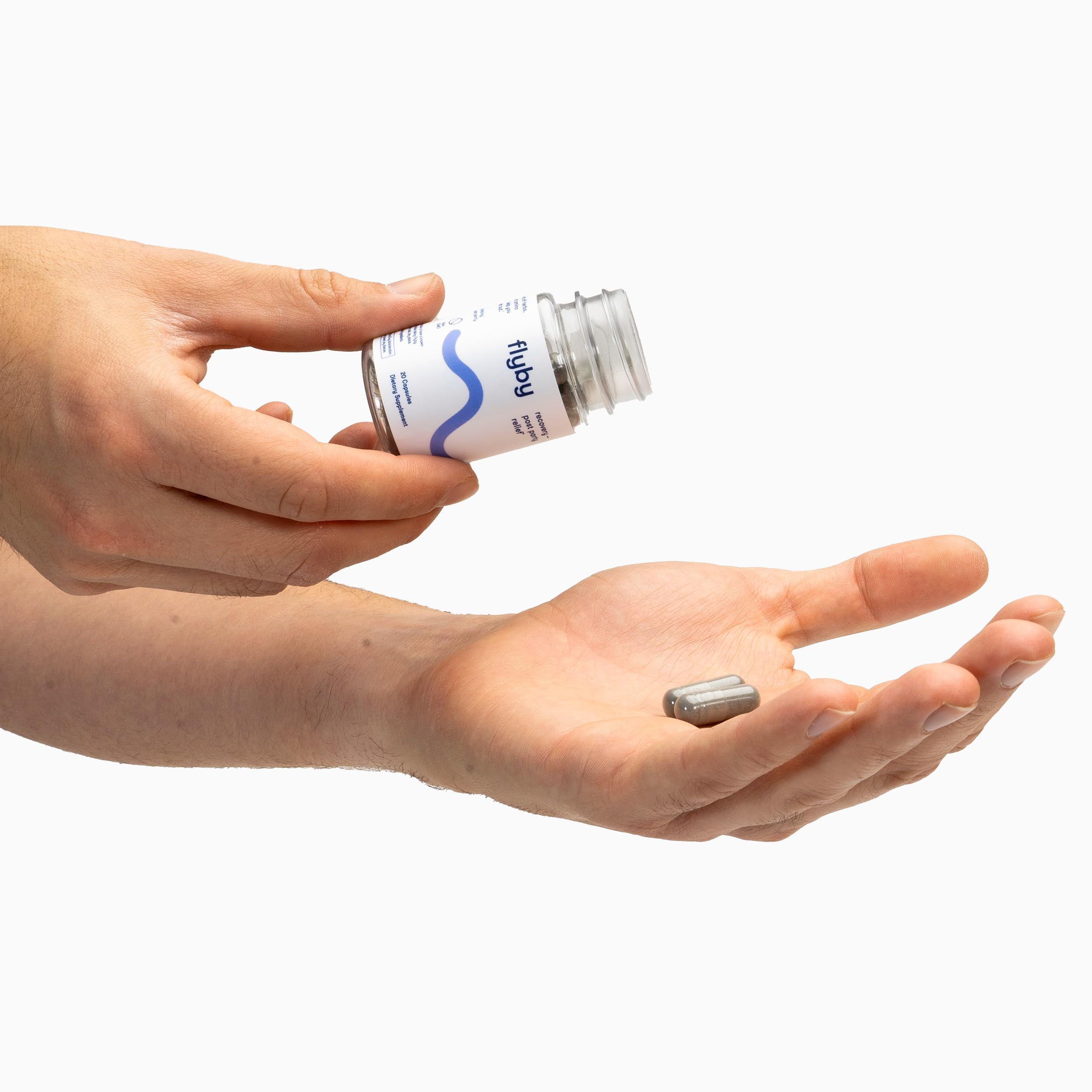 Flyby Recovery USA-made label conveying quality and transparency.