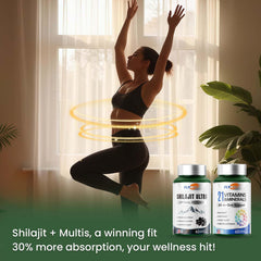 Flynew Shilajit capsules close-up for easy daily supplementation