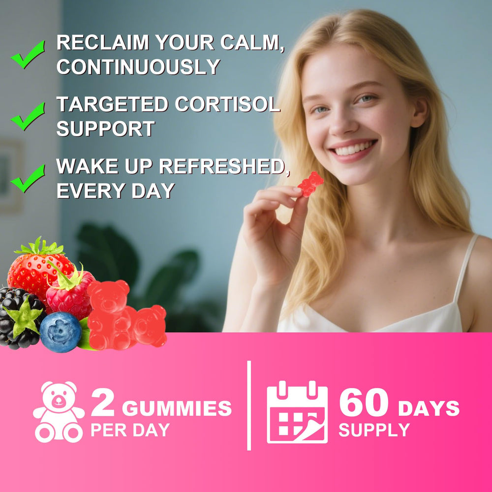 Flyrocer Cortisol Detox Gummies night stand setup suggests unwind and relaxation ritual