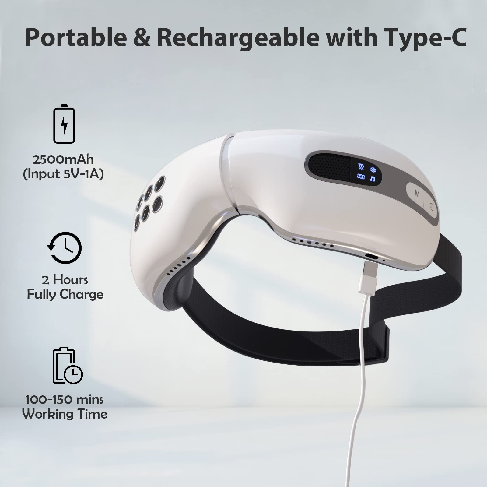 Fmlave adjustable headband ensures a comfortable fit for most users