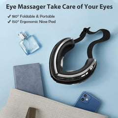 Adjustable headband on the Fmlave eye massager for a secure fit