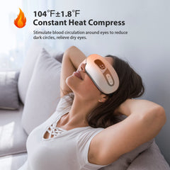 Fmlave air compression massage relaxes the eye area and temples