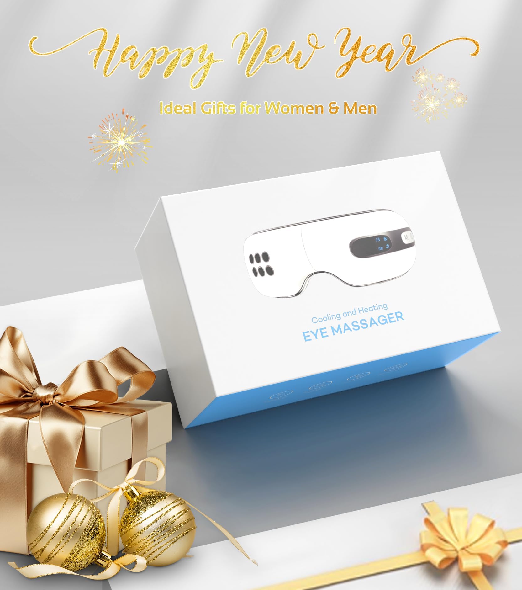 Fmlave cooling eye massager providing rapid relief
