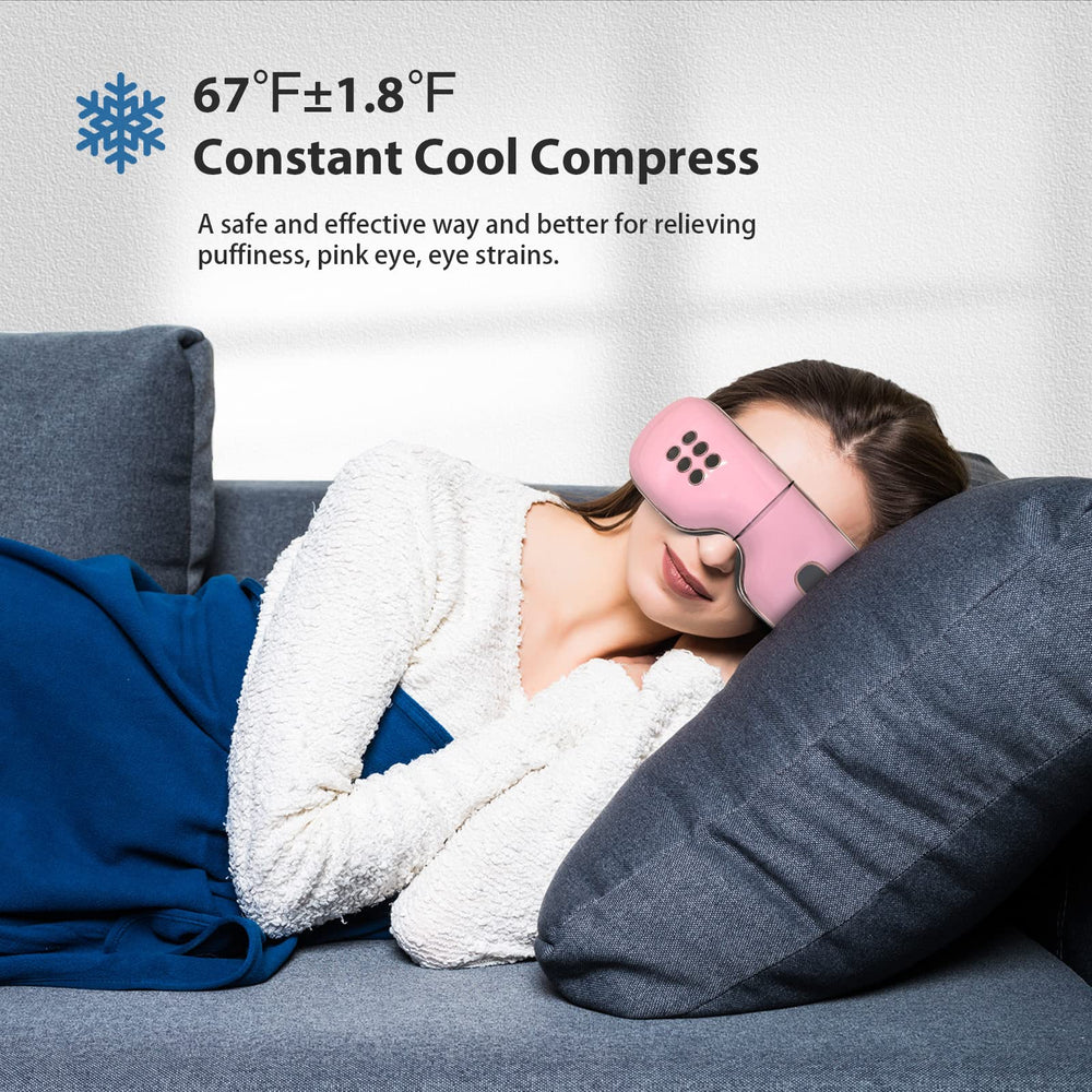 fmlave Eye Massager cooling feature refreshing the eye area