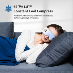 Fmlave eye massager cooling mode soothes puffiness after screen time