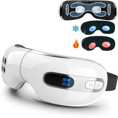 Fmlave eye massager with heat provides warm relief for refreshed eyes during breaks