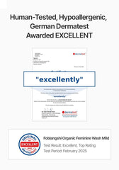 Foblangshi COSMOS Organic badge on packaging signals trusted certification