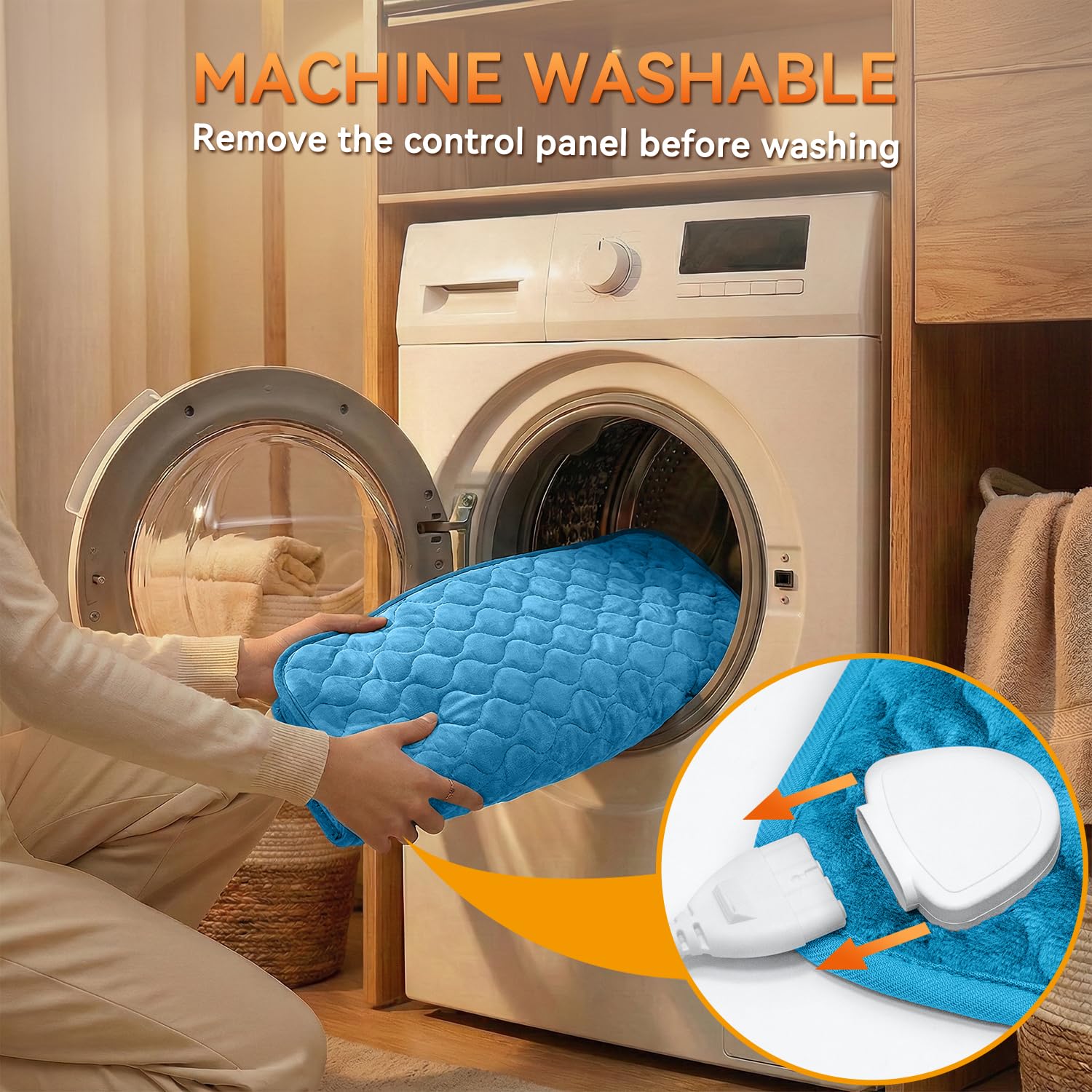 Soft blue, safe design makes winter warmth comfortable