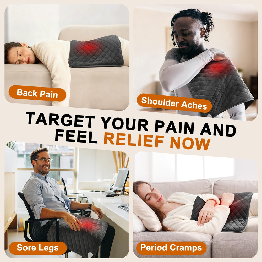 Focbeo moist and dry heat therapy highlighting versatile options for muscle relief.