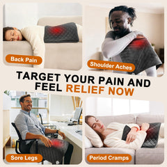 Focbeo moist and dry heat therapy highlighting versatile options for muscle relief.