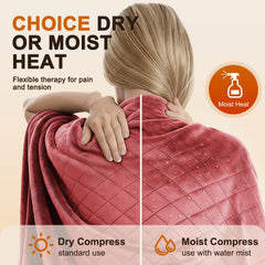 Focbeo velvet heating pad in a laundry setup showing machine washable design.