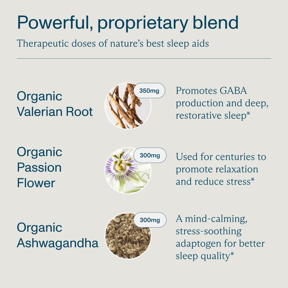FOCL Restful Night label emphasizes vegan, non-GMO, cruelty-free formulation.