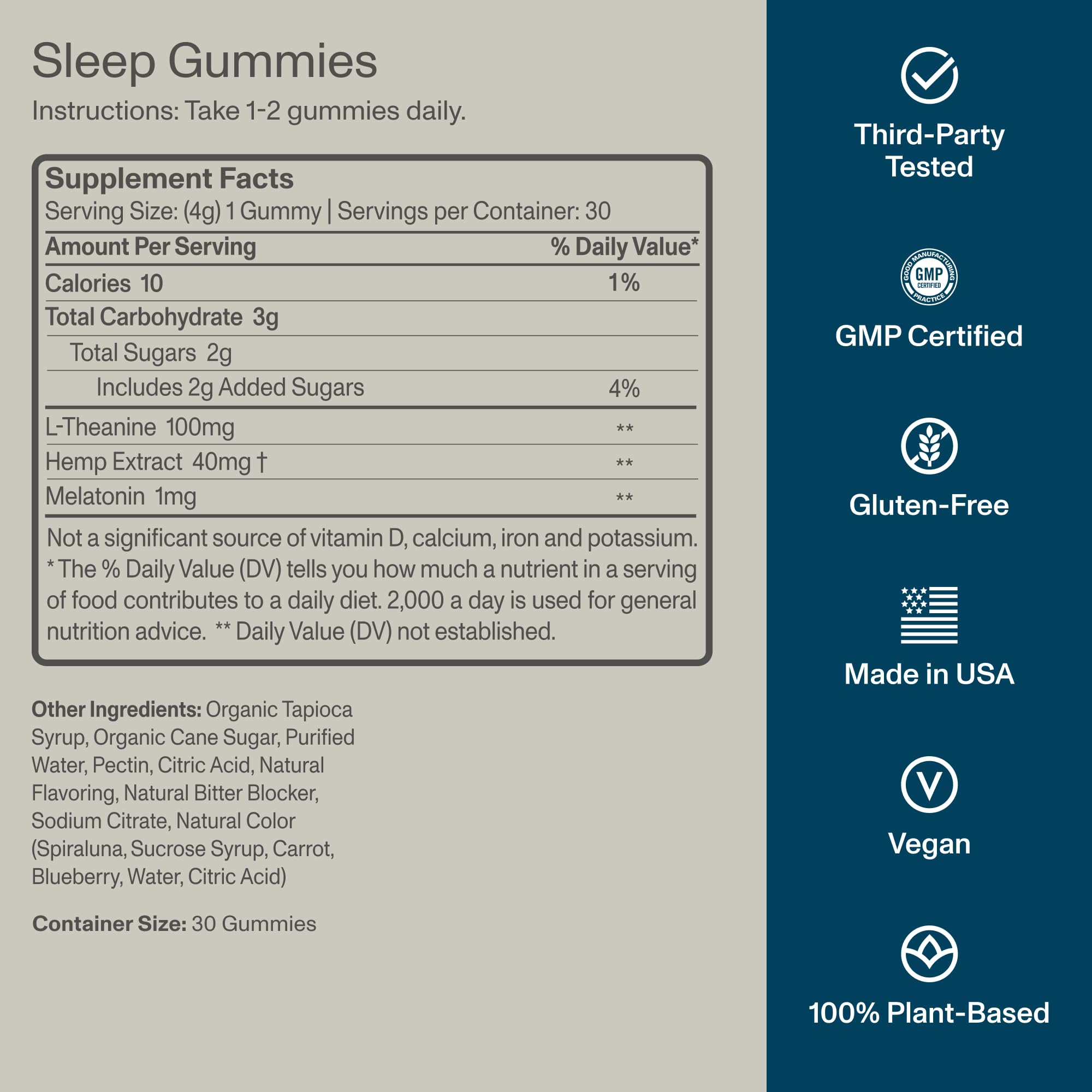 FOCL Sleep Gummies dispensing a gummy into hand emphasizes portion control and ease.