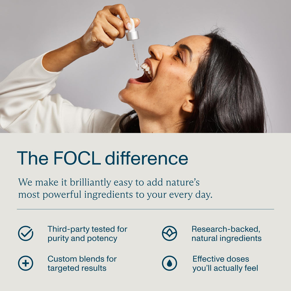 Relaxed bedtime mood with FOCL Sleep Gummies during nighttime routine.