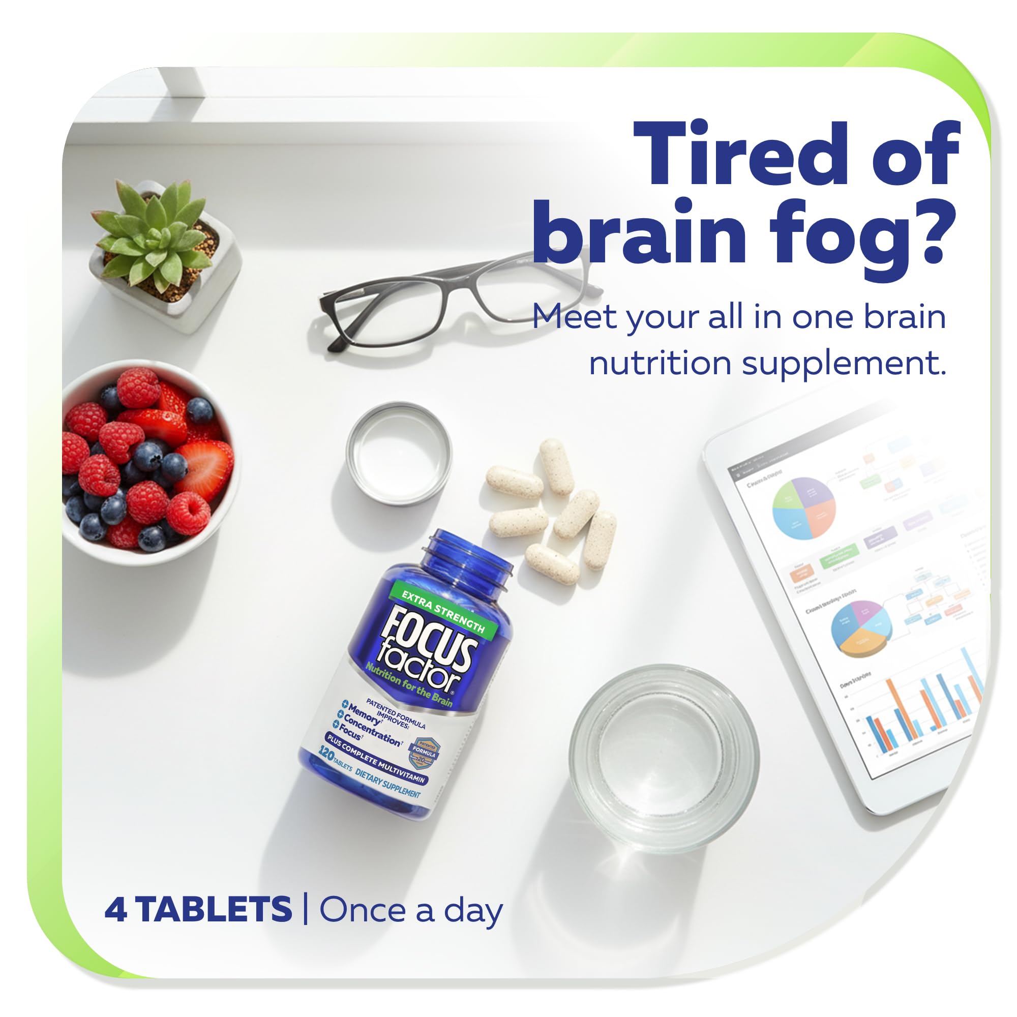 Focus Factor family-pack on display suggesting broad brain support.