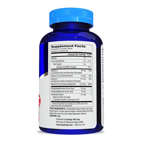 Focus Factor Kids berry-blast flavored chewables ready to support focus.