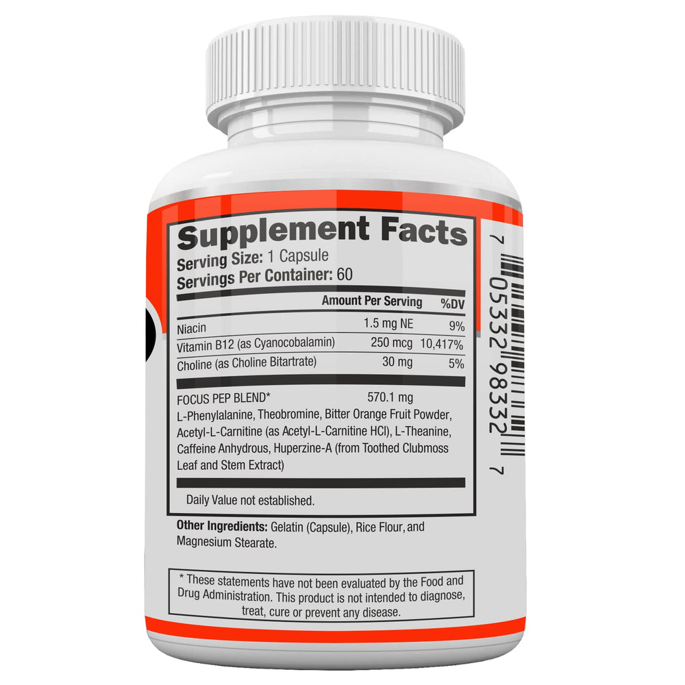 Focus Pep bowl with assorted capsules hinting at routines