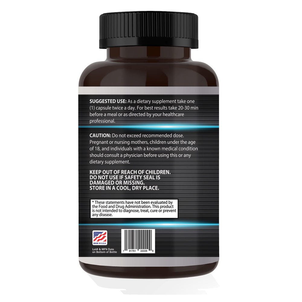 Protease bromelain and papain blend aids protein digestion.
