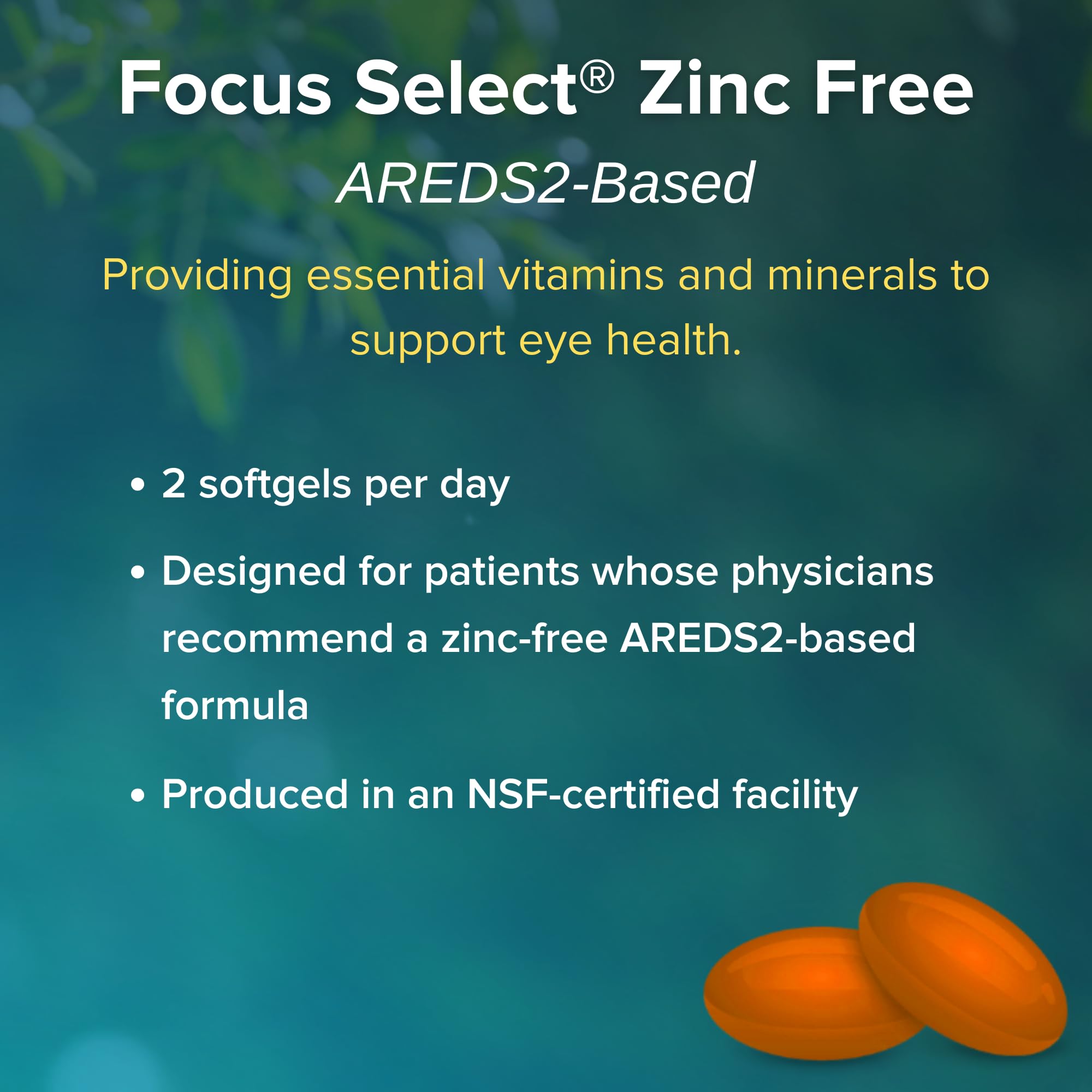 NSF certification seal on Focus Vision Focus Select packaging signals quality control.