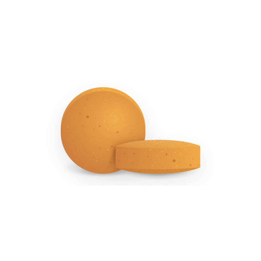 Focus Vision Focus Select AREDS2 tablets-closeup highlights citrus chewables for morning and evening routines.