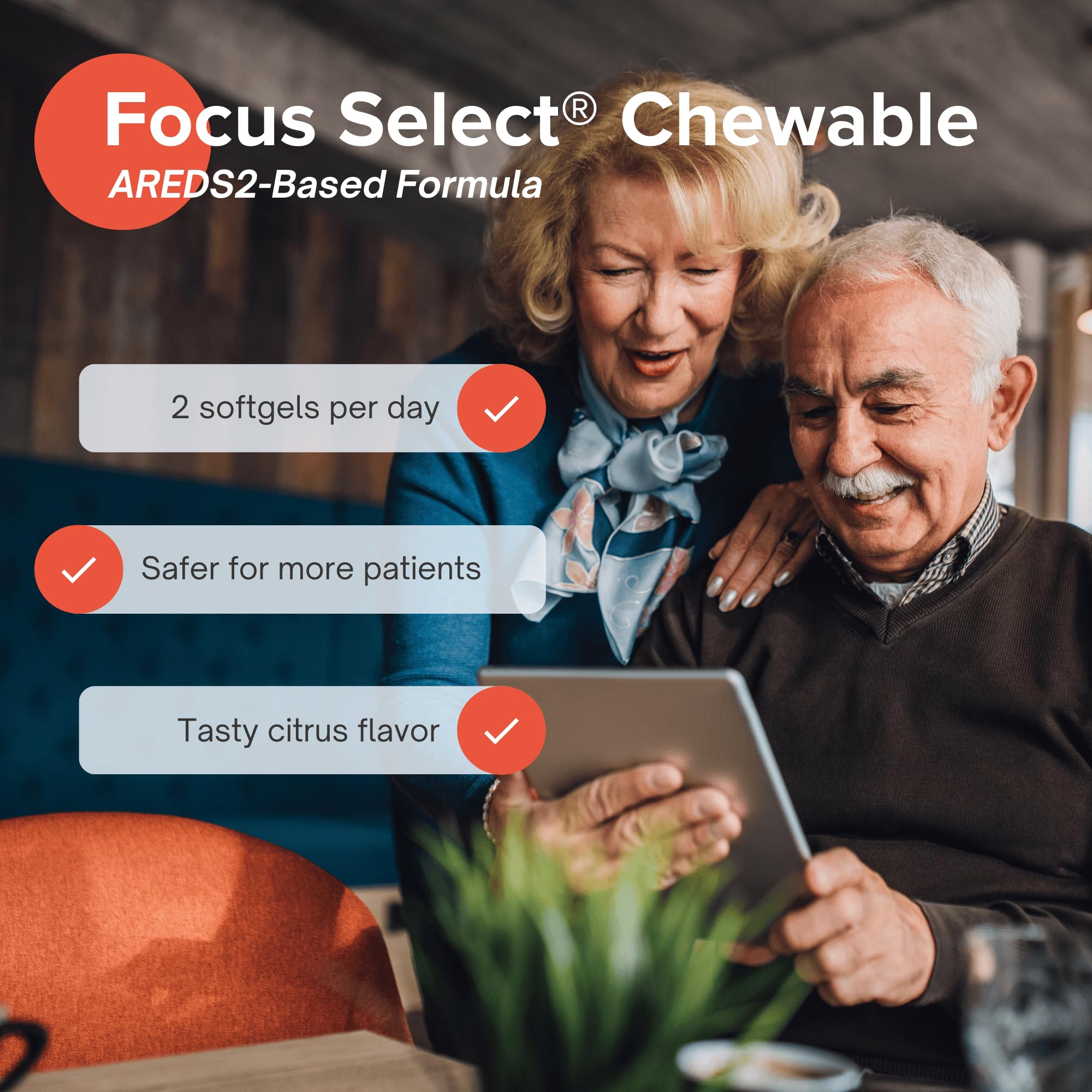 Focus Vision Focus Select AREDS2 USA-made label conveys quality and safety.