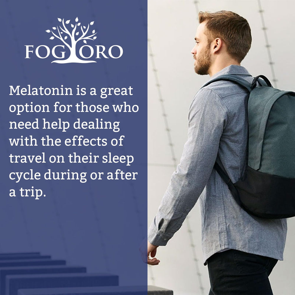 Fogoro Melatonin on a calm nightstand suggests deeper rest possibilities