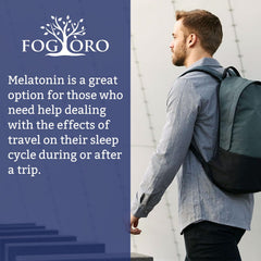 Fogoro Melatonin on a calm nightstand suggests deeper rest possibilities