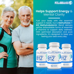 FolateMaxx 15mg L-Methylfolate capsules close-up for bioavailable folate benefits.