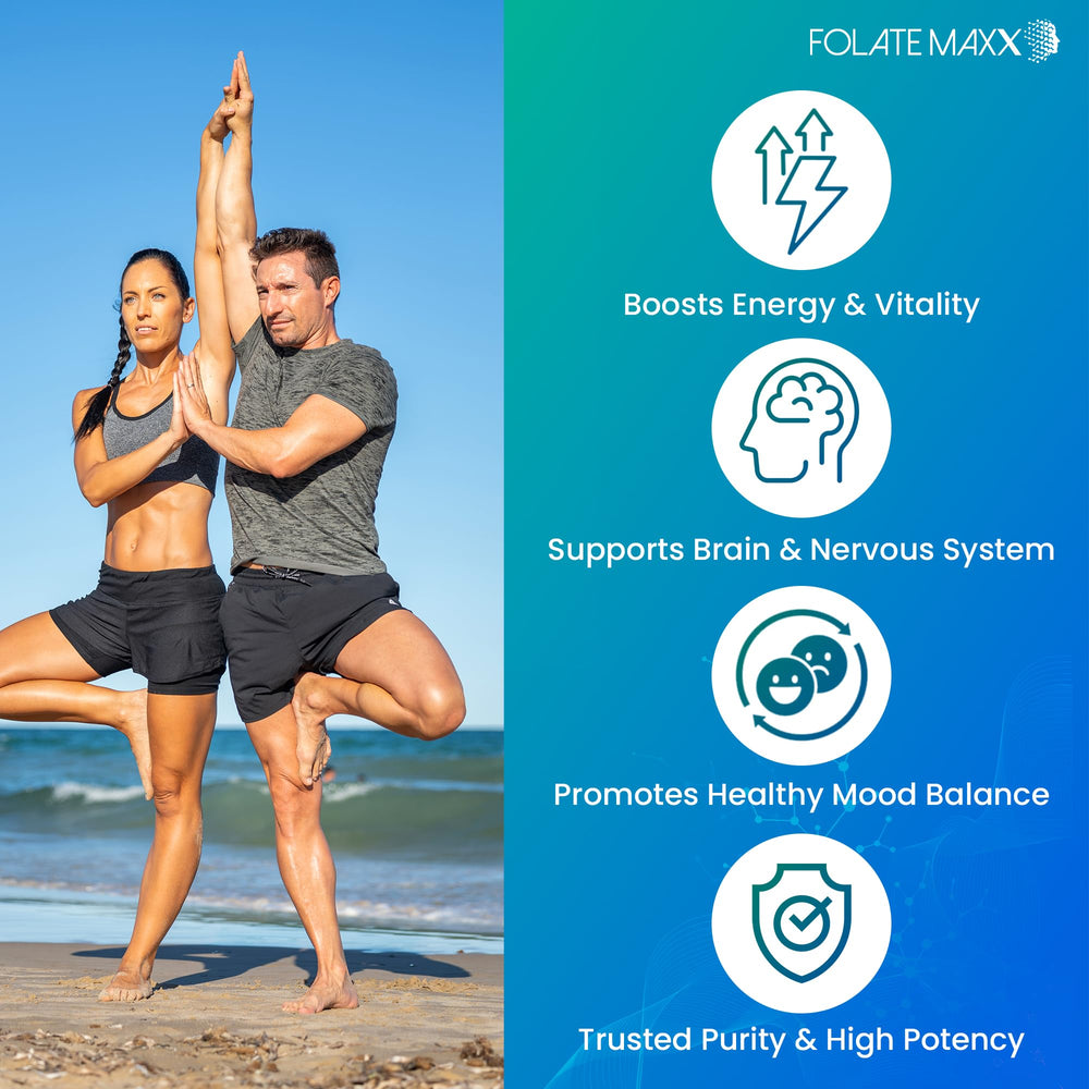 FolateMaxx B12 methylcobalamin capsules label detail for cofactor support.