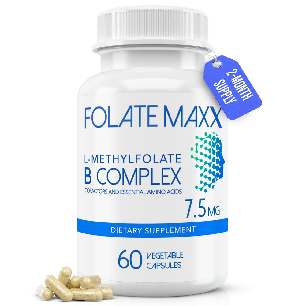 FOLATE MAXX bottle cap close-up for on-the-go supplementation.