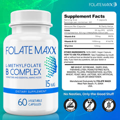 Folate Maxx travel size bottle for on the go wellness.