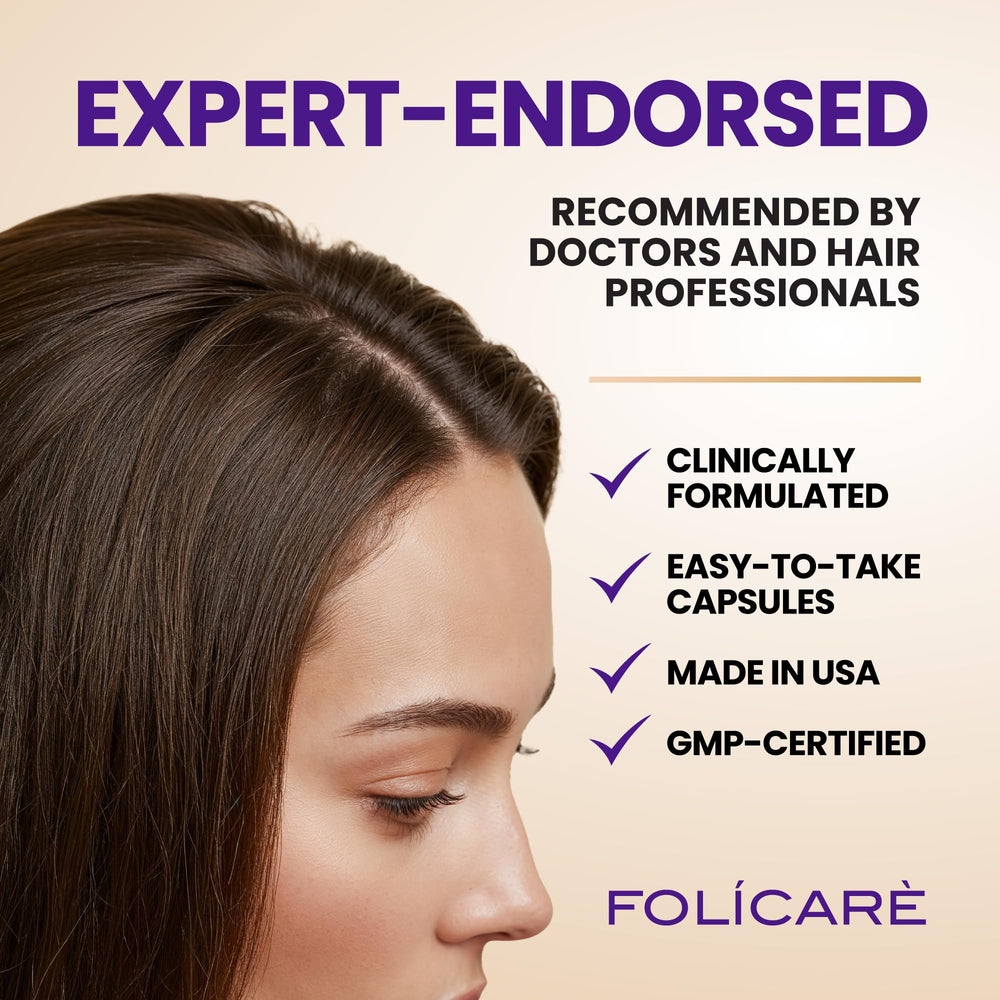 FOLICARE bottle highlights 50 billion CFU probiotics for gut support.